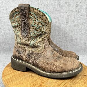 Ariat Fatbaby Heritage Boots Women's 8.5 B Harmony Leopard Print Western